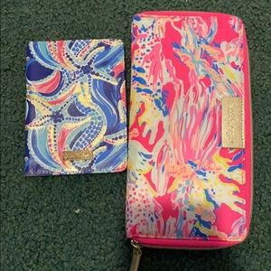 Lily Pulitzer passport holder and travel wallet